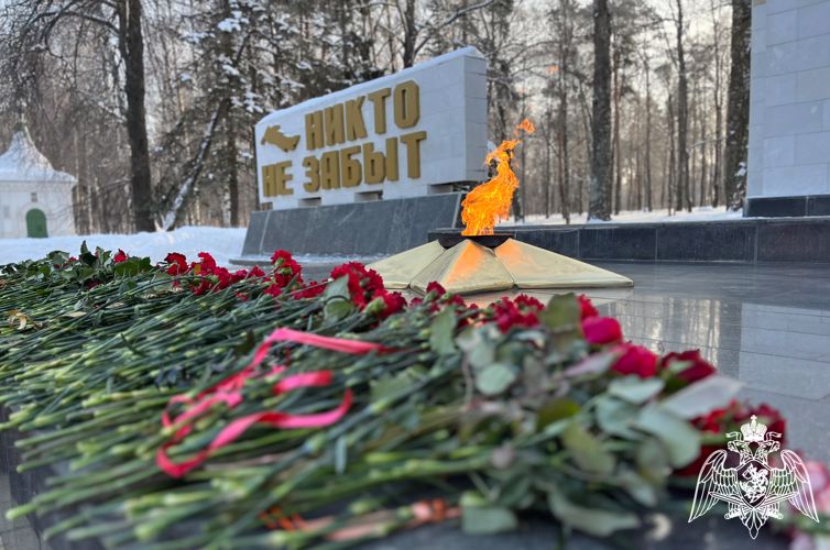В День защитника Отечества представители Росгвардии приняли участие в общегородских мероприятиях