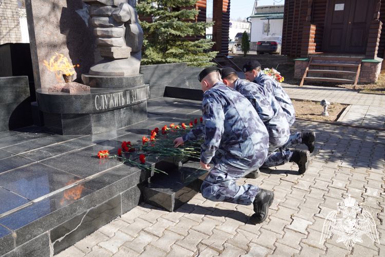 Торжественное построение прошло в ОМОН "Оплот"