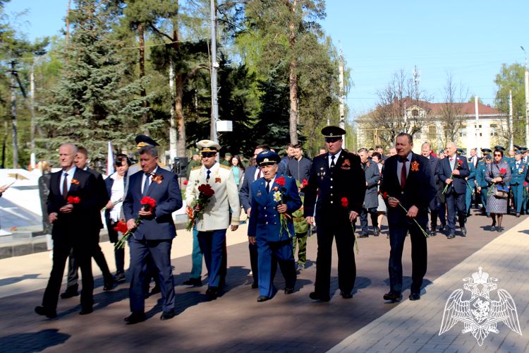 В День Победы представители Росгвардии приняли участие в праздничных мероприятиях
