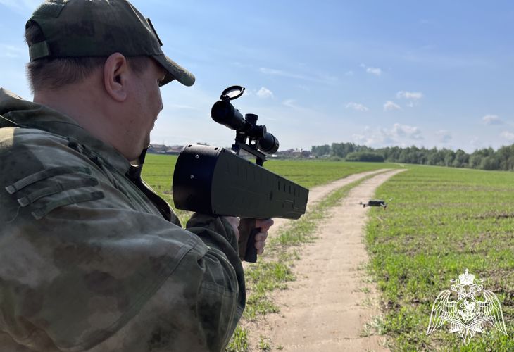 Антидроновое ружье поступило на вооружение регионального Управления Росгвардии 
