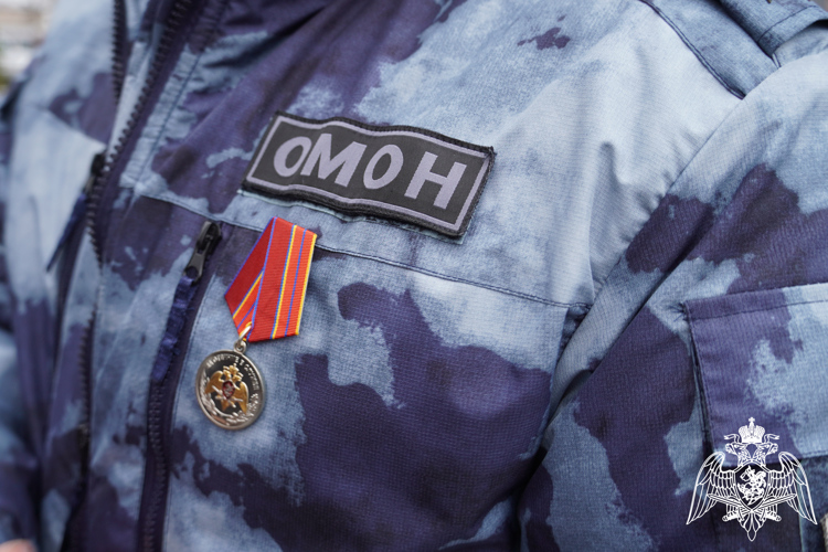 Торжественное построение прошло в ОМОН "Оплот"
