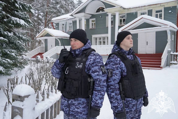 Сотрудники Росгвардии приняли участие в обеспечении общественной безопасности в период встречи Нового 2025 года в Костроме