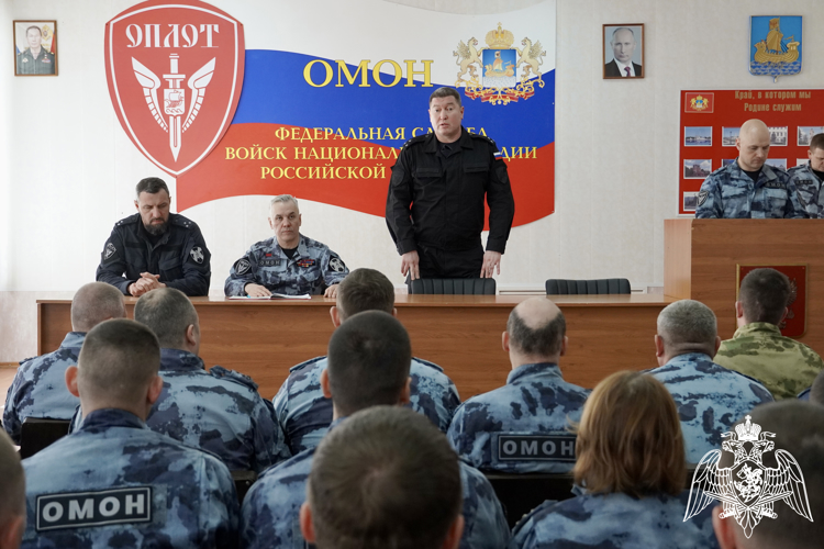 Торжественные мероприятия прошли в ОМОН "Оплот" в день профессионального праздника