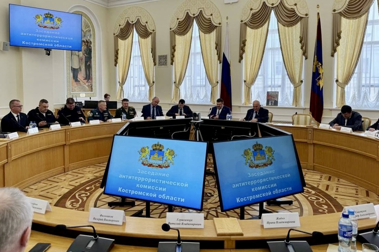 Начальник регионального Управления Росгвардии принял участие в заседании антитеррористической комиссии Костромской области