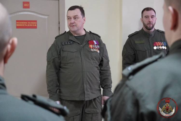 Торжественные мероприятия прошли в СОБР "Волгарь" в день профессионального праздника