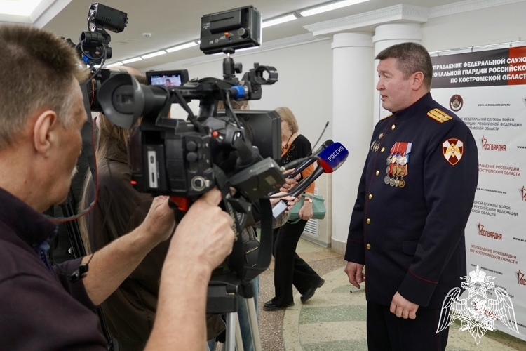 Начальник костромского Управления Росгвардии рассказал журналистам о 10-летнем юбилее ведомства