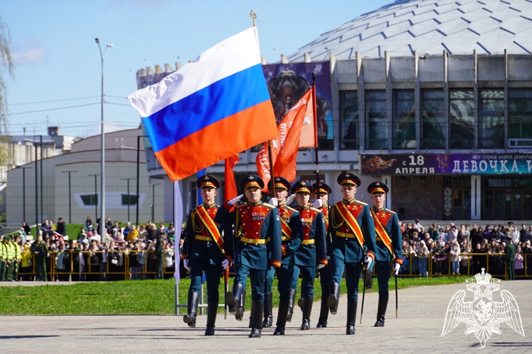В Костроме представители Росгвардии приняли участие в праздничных мероприятиях в честь Дня Великой Победы 