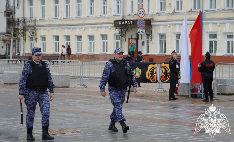 Сотрудники Росгвардии обеспечили общественную безопасность во время проведения велогонки «Россия»